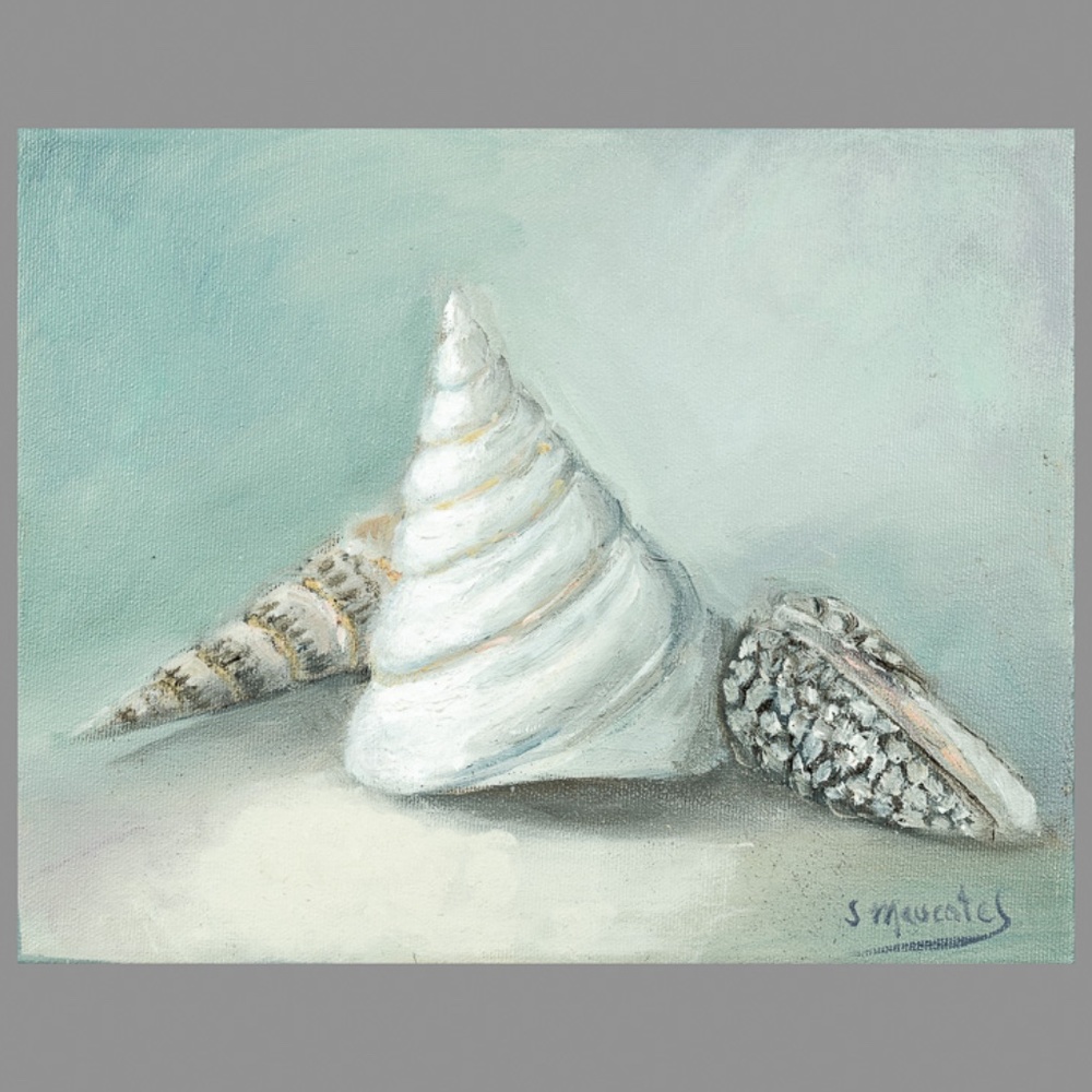Original oil painting "Sea cones" #1  8"x10"